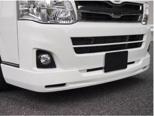 ジョーカーデザイン （JOKER DESIGN) フロントハーフスポイラーEURO-sports【NA-13】 200系ハイエース［3型標準ボディ］｜エスエイチカンパニー