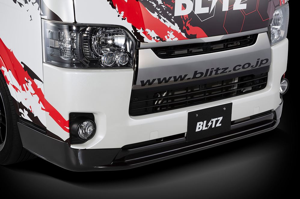 【BLITZ/ブリッツ】 AERO SPEED (エアロスピード) R-Concept フロントリップスポイラー for STD 未塗装 ハイエース/レジアスエース TRH20#,KDH20# [60368]