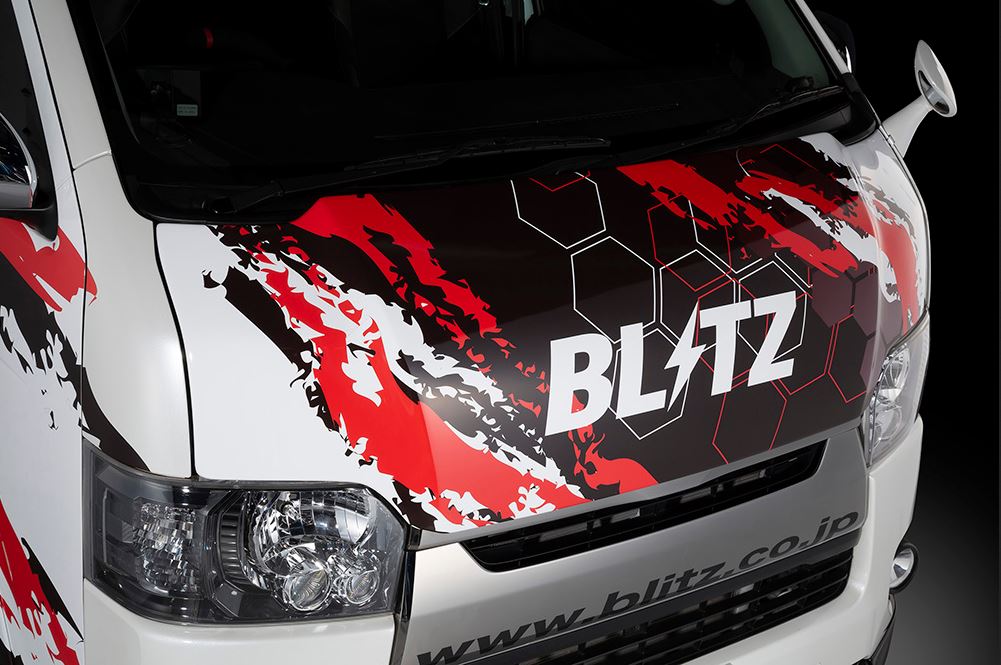 【BLITZ/ブリッツ】 AERO SPEED (エアロスピード) R-Concept エアロボンネット for STD 未塗装 白ゲルコート ハイエース/レジアスエース TRH20#,KDH20# [60371]