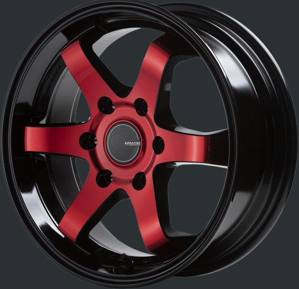 舞杏(カズキオート) KBレーシング 17インチ レッドクリアSP【厳選輸入215/60R17ホイールタイヤセット】 200系ハイエースに最適〈タイヤ銘柄選べます！〉
