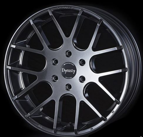 ダイナスティ ヴェルヴェットV7 ブラックポリッシュ 18インチ 【厳選輸入225/50R18ホイールタイヤセット】 200系ハイエースに最適〈タイヤ銘柄選べます！〉