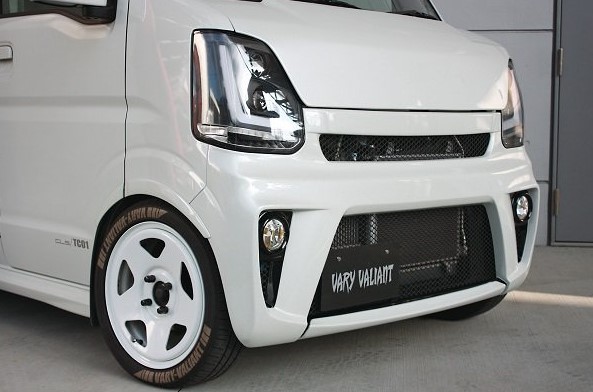 ガレージベリー VARY VALIANT フロントバンパースポイラー未塗装 FRP製 DA17エブリィ