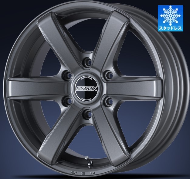 限定激安スタッドレス エセックス EC セミグロスガンメタリック 17インチ 【厳選輸入215/60R17タイヤセット】200系ハイエースに最適〈タイヤ銘柄選べます〉｜エスエイチカンパニー