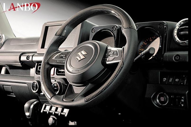 LANBO ランボ　プレミアムカーボンステアリング　JB64ジムニー/JB74ジムニーシエラ [SS05E]