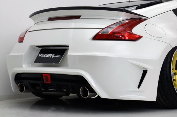 ウェバースポーツ　WEBERSPORTS　ZENITH LINE リアバンパー(FRP)　未塗装　Z34フェアレディZ｜エスエイチカンパニー