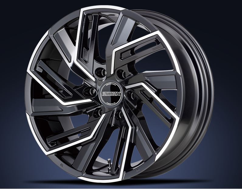  ESSEX 17インチ ホイールセット タイヤ付き 楽天市場】ESSEX(エセックス) EJ ブラックポリッシュ17インチ
