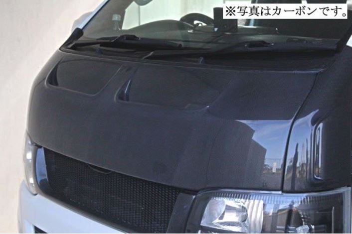 ガレージベリー(GARAGE VARY) アタカタイプボンネット未塗装【FRP】 200系ハイエース標準ボディ