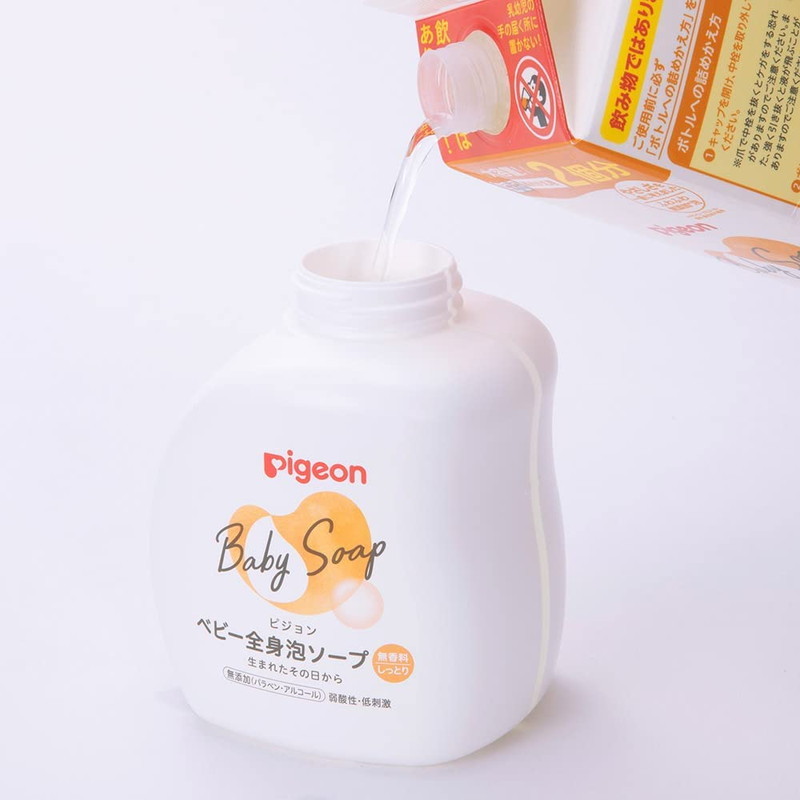 SALE／57%OFF】 ピジョン ベビー全身泡ソープ しっとり 詰めかえ用 2回分 800ml qdtek.vn