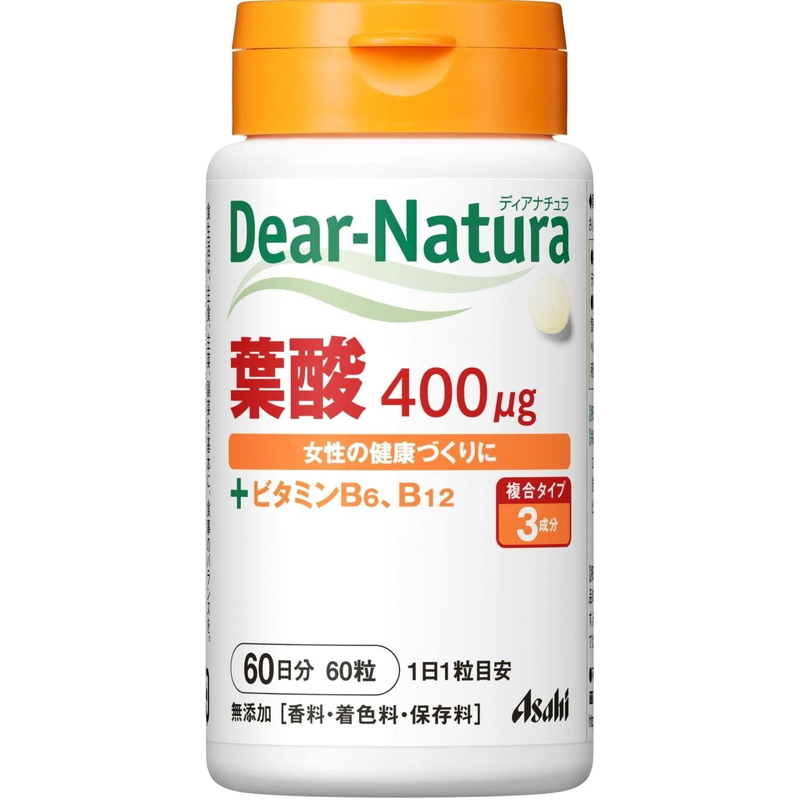 アサヒグループ食品 ディアナチュラ 葉酸 60日分 60粒 本格派ま！