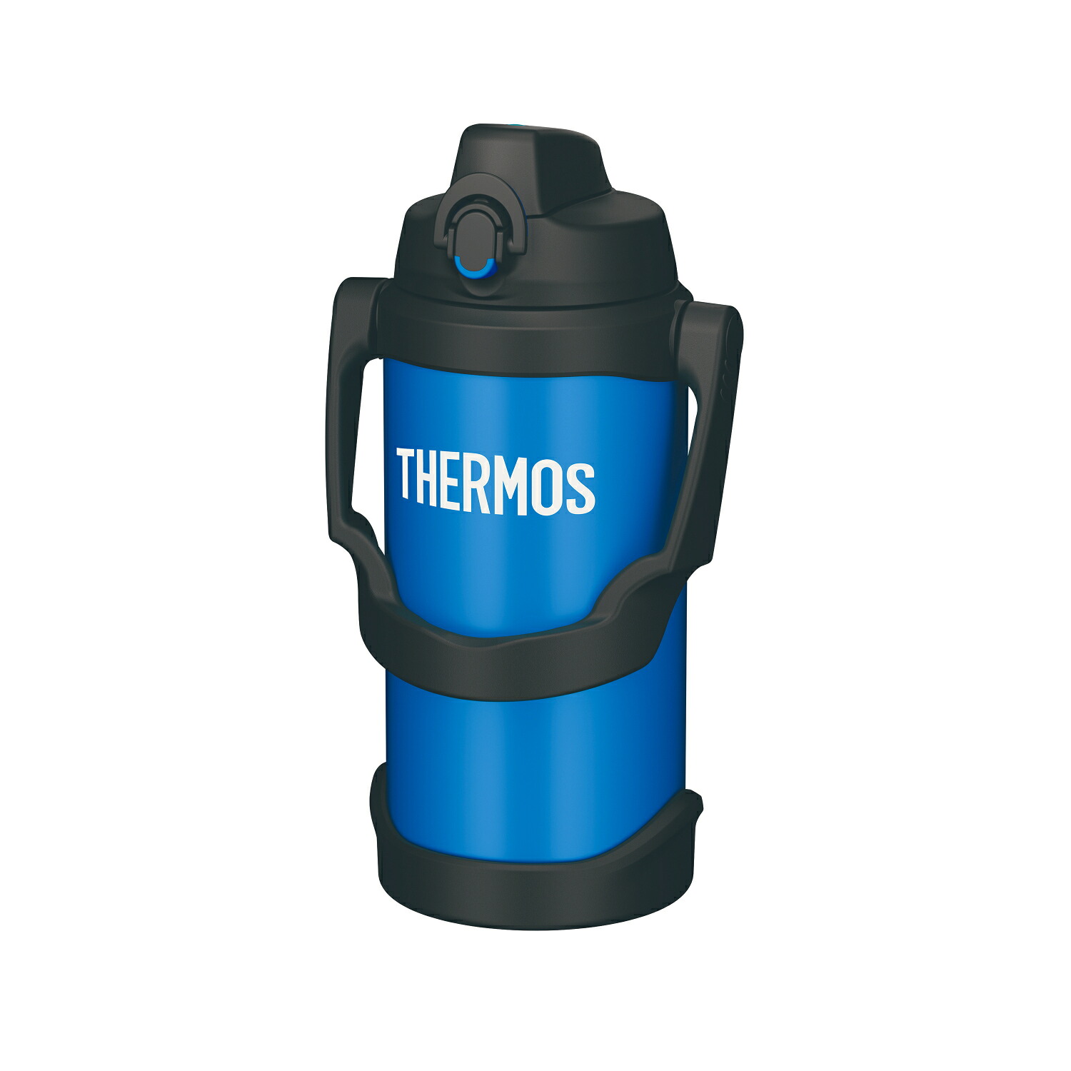 THERMOS 真空断熱スポーツジャグ ブルー 2000mL保冷専用 FJQ-2000 BL 軽量 ワンタッチ 魔法びん ステンレス ブランド ロングセラーサーモスサーもす 無地 シンプル 男性 女性 男の子 女の子 小学生 大人 スポーツ