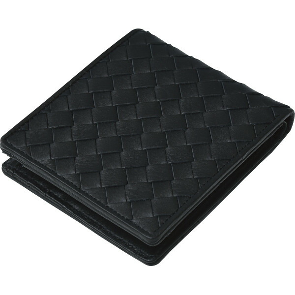 楽天市場】良品工房 日本製編込み二つ折財布 レッド J17-232RE 良品