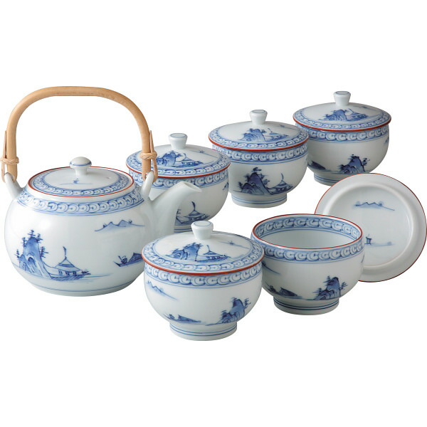 波佐見焼 京山水絵 番茶器揃 744467