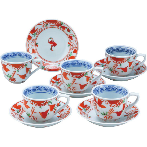 波佐見焼 春秋絵変わり 珈琲碗皿揃 037-239M 和陶器 和陶コーヒー 絵変りコーヒー 代引不可 波佐見焼 春秋絵変わり 珈琲碗皿揃 037-239M 和陶器 和陶コーヒー