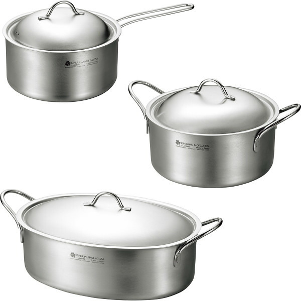 楽天市場】燕熟の技 三層鋼鍋2点セット EJSA-2000 オーバルパン28cm