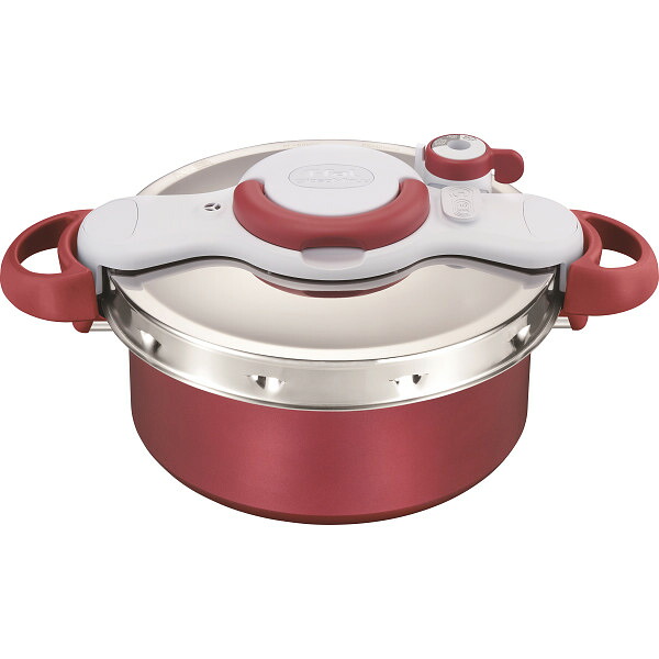 ティファール クリプソミニットデュオルージュ(24cm・5.2l) P4705132 T-fal 調理器具 キッチン用品 圧力鍋 こびりつきにくい 蓄熱性 熱伝導性 便利 耐久性 時短調理 IH対応 電磁調理器対応 2in1 新生活