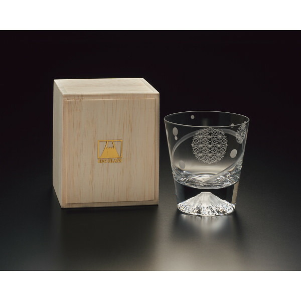 楽天市場】田島硝子 富士山グラス 田島窯 菊繋ぎ 富士山 ロックグラス