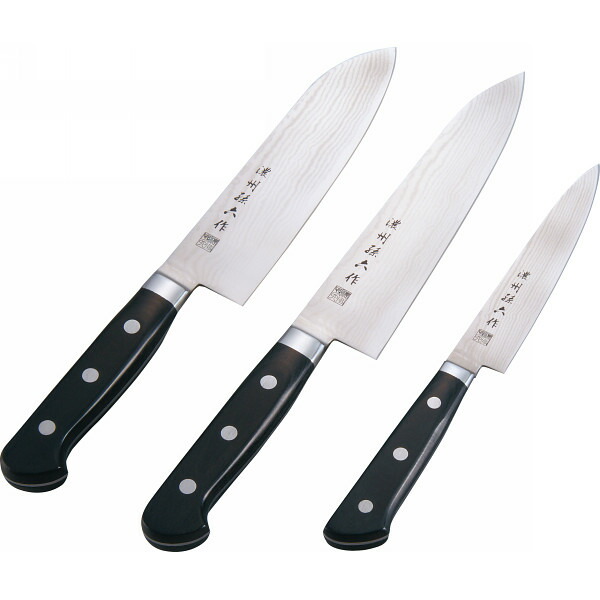 楽天市場】濃州正宗作 粉末ハイス鋼割込三徳包丁 500A : ギフトのお店