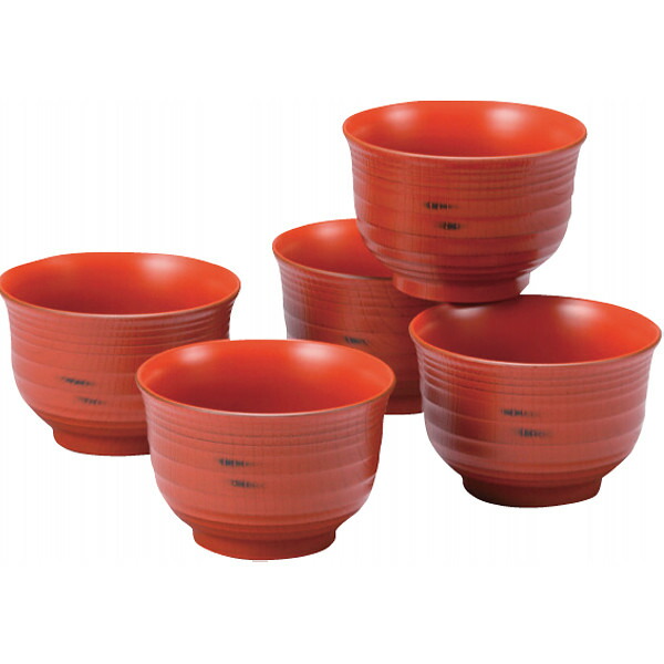 楽天市場】【送料無料/直送】|山中塗 根来汁椀5客揃|2557