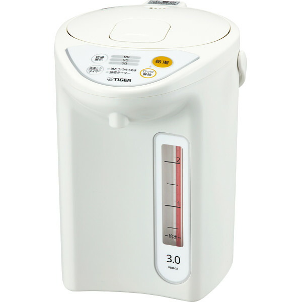 タイガー マイコン電動ポット(3.0l) ホワイト PDR-G301W｜ギフトのお店 シャディ 店