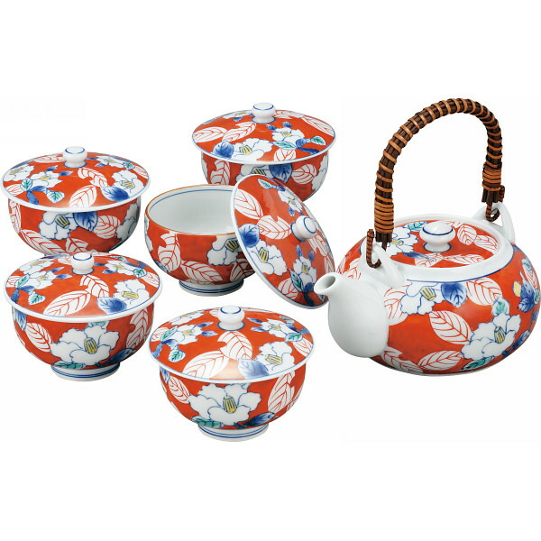 楽天市場】伊万里焼 色彩山茶花 番茶器揃 送料無料 : ギフトのお店