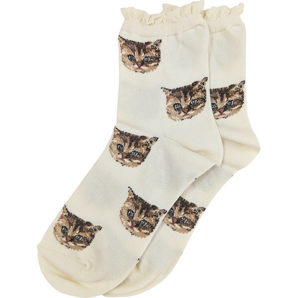 かわいい猫ちゃんPAUL & JOE 靴下 猫柄の靴下が可愛すぎるニャ〜♪ ポール＆ジョーの新作あったか