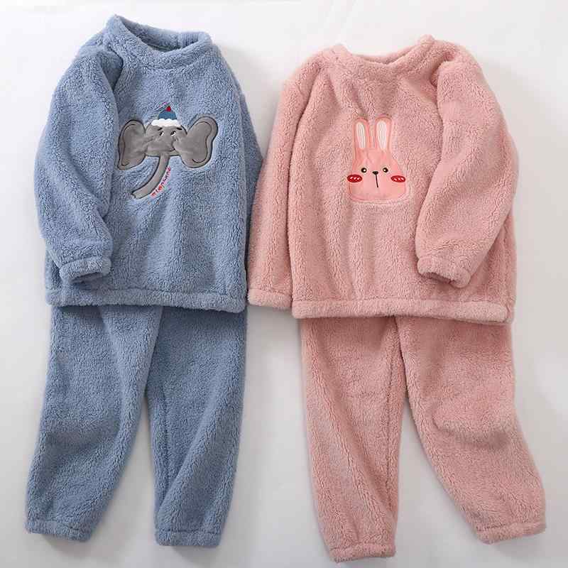 子供用パジャマ フランネル 秋冬 セットアップ 厚手 キッズ 女の子 男の子 かわいい漫画柄 ルームウェア 暖か 保温