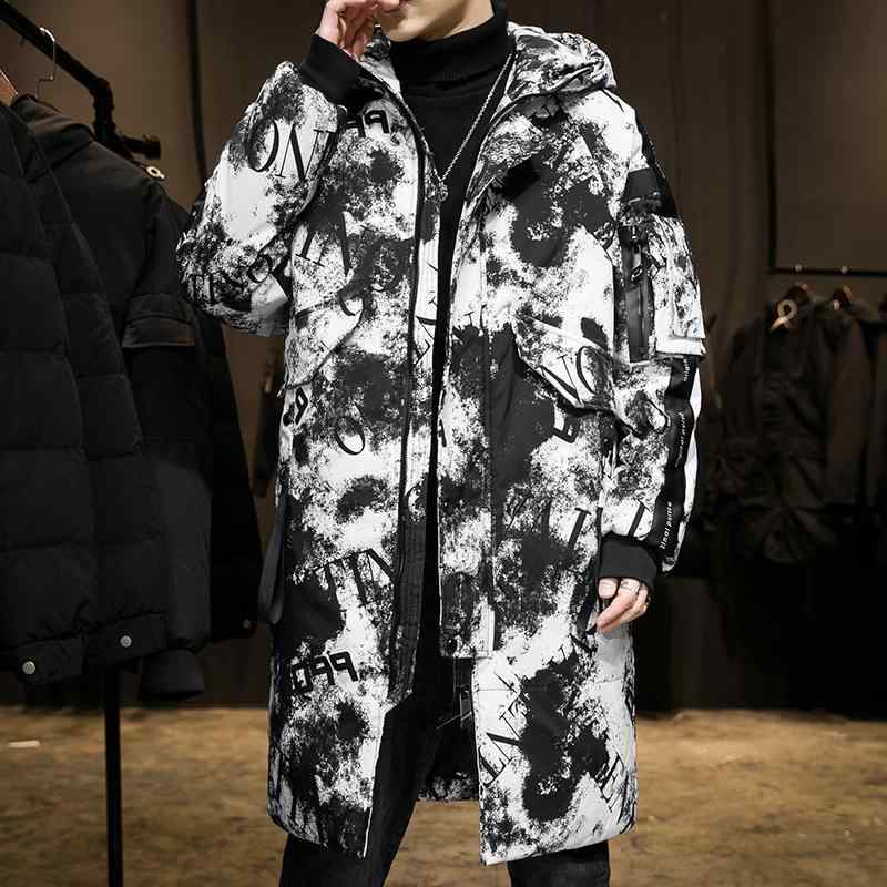 落ち込む上衣 メンズ 成人男性用 中綿入り口・入口 ボンネット付き添い人 上衣 秋冬 真っただ中丈 アウター 生あたたかい 防寒着 心地好い 赤 黒 白 変装柄