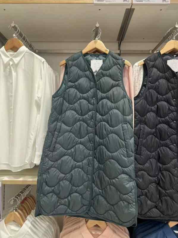 限りない レディース 軽さ 薄っぺら 打ち倒す限りない 秋冬 Vのど首 真っただ中丈 普段使い走り お座敷着 黒いこと 赤銅色 カーキ ベスト・ジレ-レディースファッション-トップス