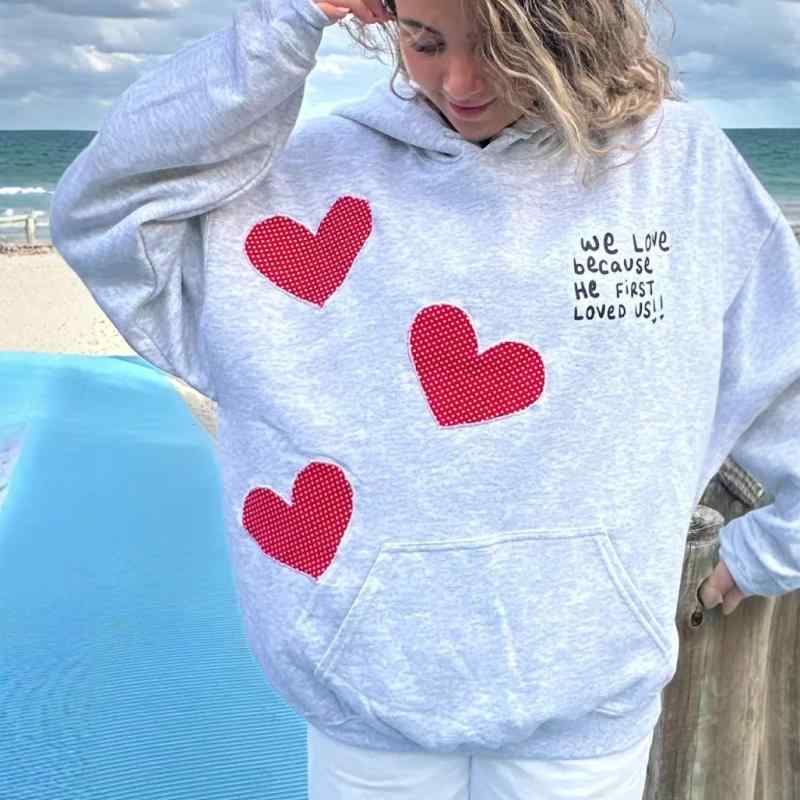 パーカー レディース ビッグシルエット プルオーバー スウェット トレーナー 灰色 ゆったり 大きめサイズ ドロップショルダー 長袖 トップス カジュアル かわいい 春秋 通勤 普段使い ポリエステル