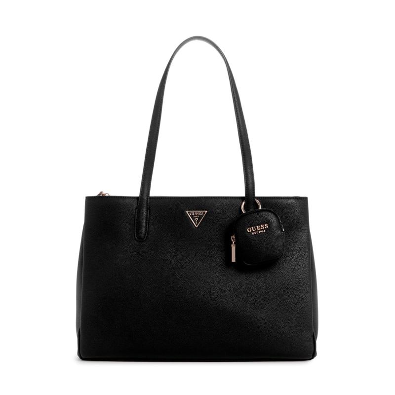 Sac Fourre-tout GUESS Power Play Tech – Noir Similicuir – Neuf Avec étiquettes