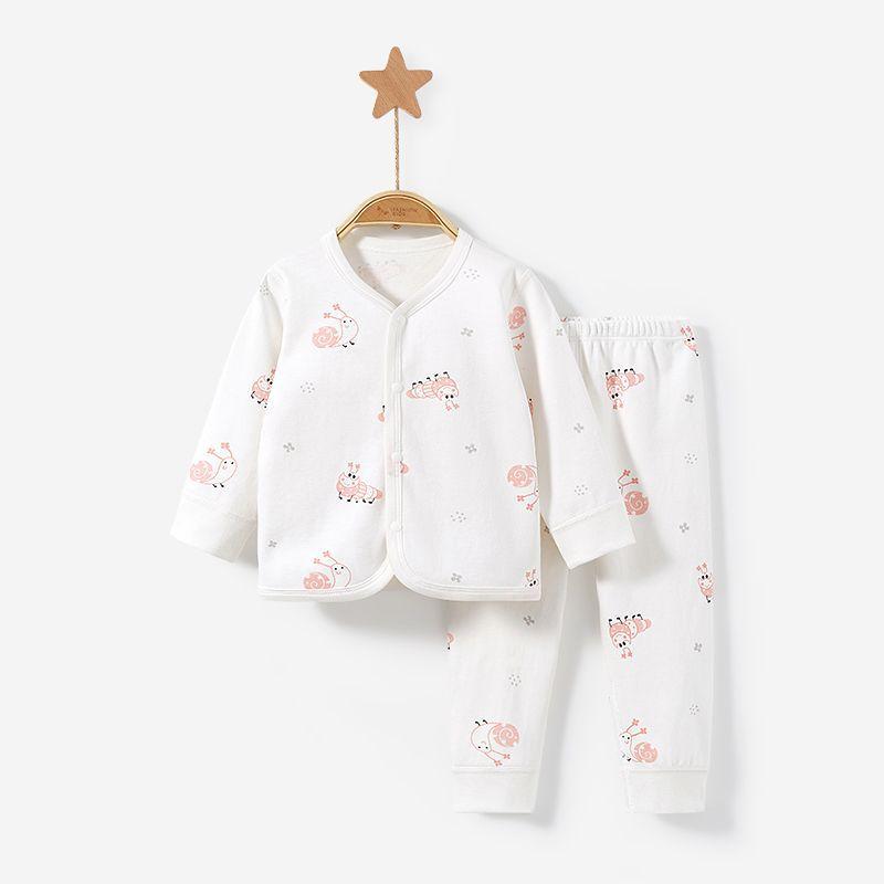 ベビー服 秋冬 長袖 トップス ズボン 上下セット 綿100% パジャマ ルームウェア 春秋 冬 幼児 かわいい ピンク系 グリーン系 ブルー系 イエロー系