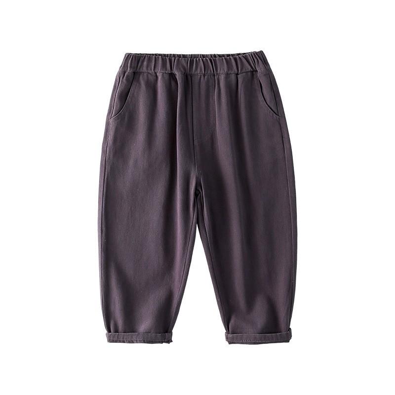 キッズ パンツ 春物 コットン 子供 ズボン 男の子 女の子 カジュアルパンツ ロングパンツ ウエストゴム 90 100 110 120 130 140cm グレー カーキ グリーン