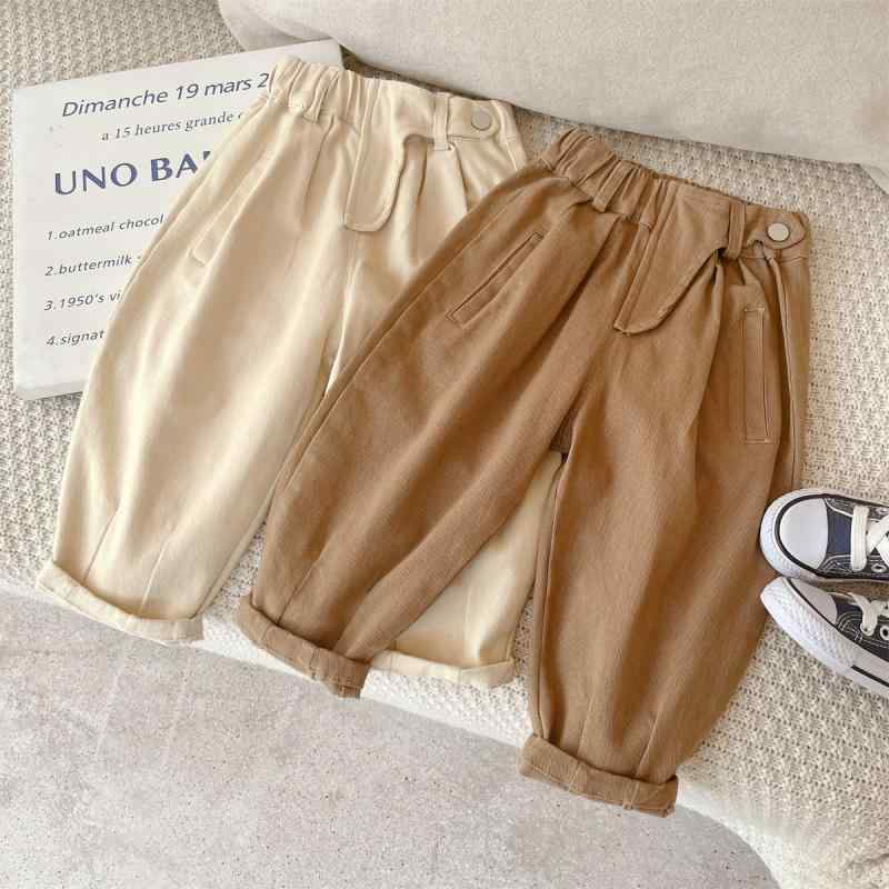 子供用パンツ ボーイズパンツ 無地 コットン ワークパンツ ロングパンツ 運動着 普段着 80cm 90cm 100cm 110cm 120cm 130cm 140cm