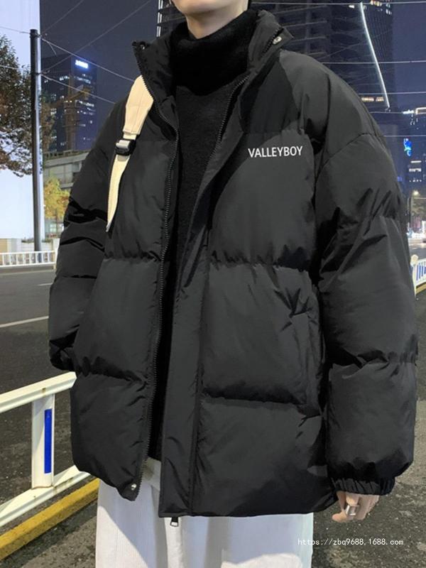 羽?服 メンズ 成人男性用 秋冬 ともし火落ち込む 上衣 厚地の外套 加厚 防寒 生あたたかい 無地 コール天 若い衆 黒いこと 青み 白いこと系