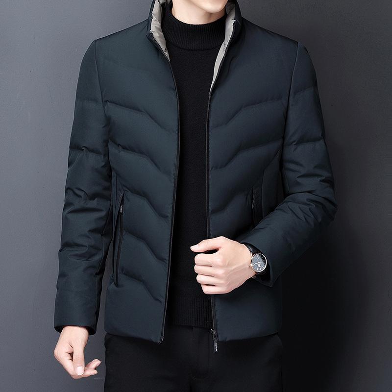 羽絨服 メンズ 男性用 ダウンジャケット 秋冬 加厚 ビジネス アウター 立襟 暖かい 防寒 上着 スリム 紳士服｜シャドーテール