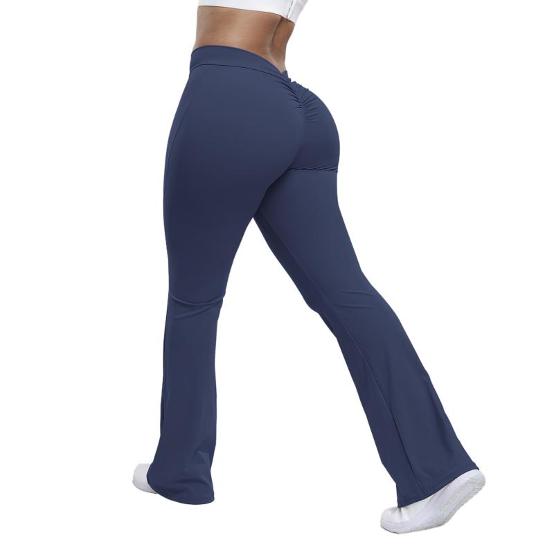 パンツ レディース ピーチ 喇叭 ヨガパンツ ハイウエスト ヒップアップ スキニーパンツ ワイドレッグパンツ トレーニングウェア ブラック ピンク系 豆グリーン ネイビー グレー コーヒー ・垢・稀色 ワインレッド 水色