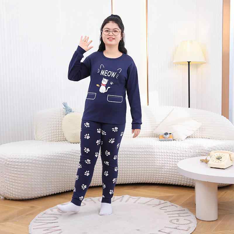 子供用インナー 上下セット 男の子 パジャマ 綿100％ 秋 冬 中大童サイズ 腹巻付き ??? ・柑通プリント 柔らかい 暖かい 部屋着