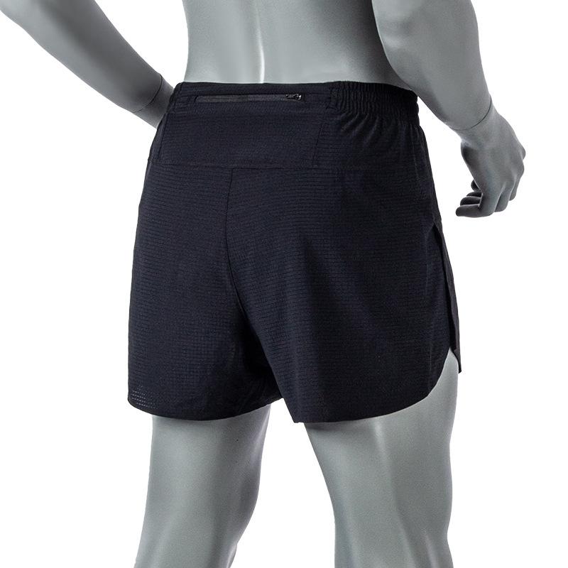 ハーフパンツ メンズ 男性用 ランニング マラソン トレーニング 吸湿速乾 インナー付き 陸上 競技 短パン スポーツ ウェア ブラック
