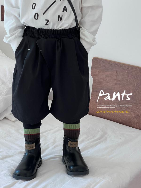子供服 パンツ 春秋 裾絞りパンツ 男の子 長ズボン ポリエステル 混紡 80 90 100 110 120 130 140 ブラック 黒