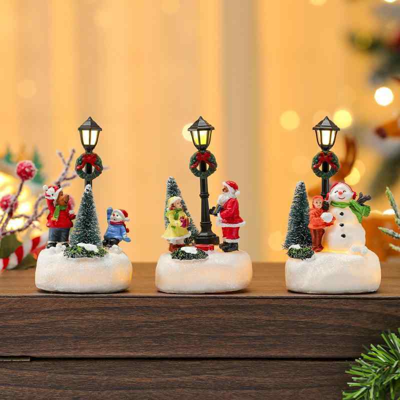 クリスマスツリー ミニ クリスマス デコレーション 置き物 樹脂製