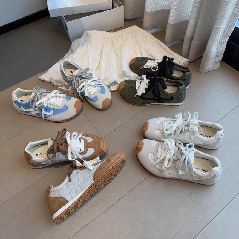 スニーカー レディース 徳訓鞋 本革 なめし革 厚底 はたご屋踵 通気性 パステル色の 心地よい 歩き分かりやすい 上滑り打ちきり 白 赤 黒 緑 ベージュ 青味