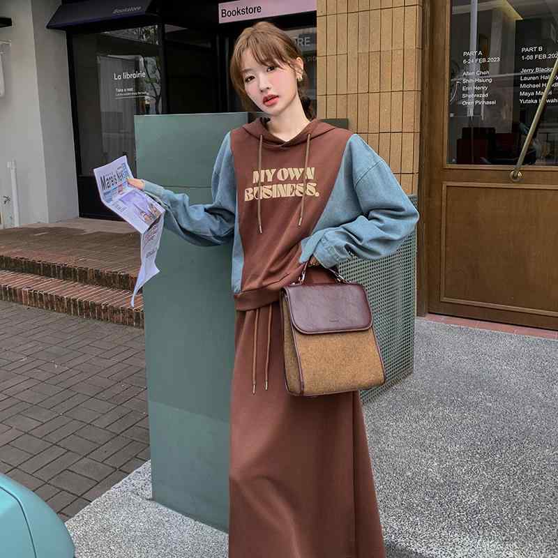 スコート レディース 韓国風 刷り上げる柄 ジーンズ うつり変わり 汗水 長袖 心地よい 並み並み丈スコート セットアップ 黒いこと 珈琲色