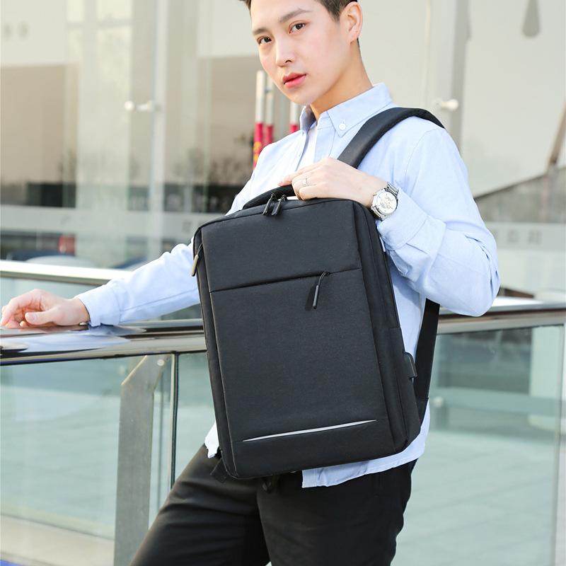 リュック メンズ 男性用 ビジネス 防水 帆布 15.6インチ PCバッグ 通勤 通学 アウトドア 20-35L 大容量 軽量 撥水 灰色 ブルー ブラック