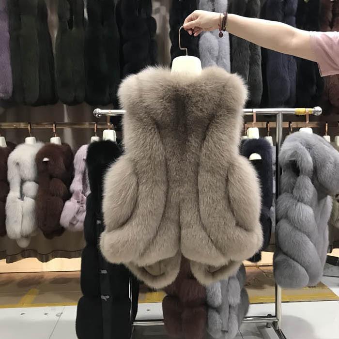 限りない レディース 御上さん服 フェイクファー 真っただ中丈 フィッシュテール 稲荷毛革 アウター 獣の皮 カン肩 カーキ 黒いこと さくら色系 薄墨色