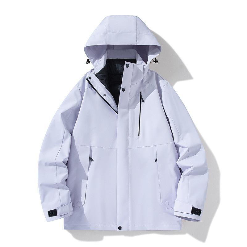 マウンテンパーカー レディース 防風 防水 防寒 登山ウェア 上下セット 男性用 秋冬用 アウター インナー付き フリース 裏起毛 ジャケット パンツ ユニセックス 中国レッド ブラック カーキ｜シャドーテール