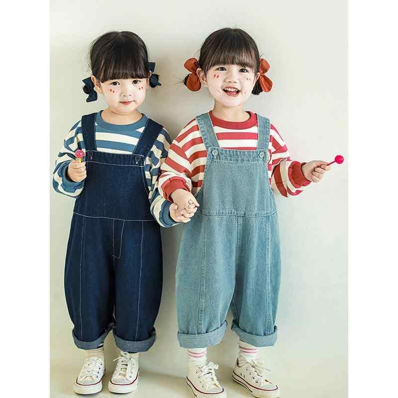 キッズ ベビー サロペット オーバーオール ロングパンツ デニム コットン 80cm 90cm 100cm 110cm 120cm 130cm 140cm 春秋 柔らかい