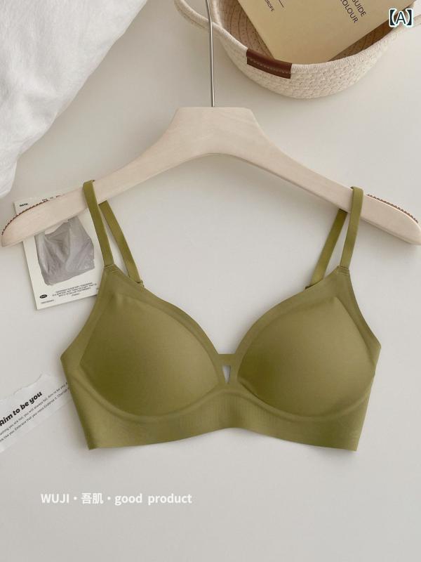 ブラジャー レディース 7A 接触冷感 聚? ノンワイヤー 薄手カップ 3/4カップ 伸縮性 無地 普段使い リラックス ソフト 柔らかい 快適 通気性