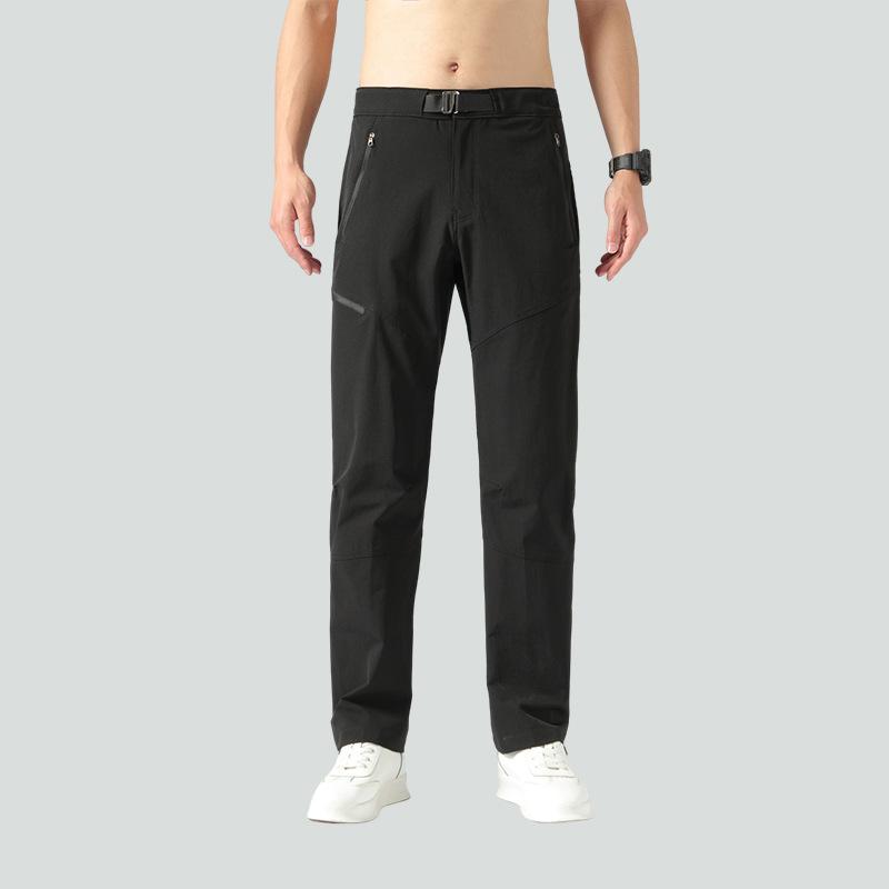パンツ メンズ アウトドア 登山用パンツ 薄手 速乾性 ストレッチ 伸縮性 立体裁断 ストレートパンツ 黒 グレー ブルー スポーツ カジュアル 春夏