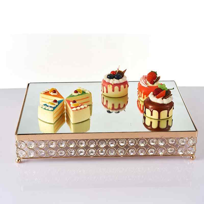 ケーキスタンド パーティー用 ケーキプレート デザート台 鉄製 Sサイズ Mサイズ 金色 銀色