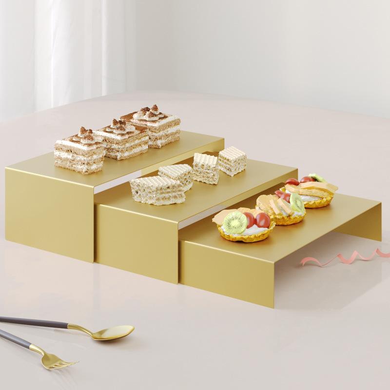 楽天市場】ケーキスタンド 長方形 デザートラック フルーツプレート